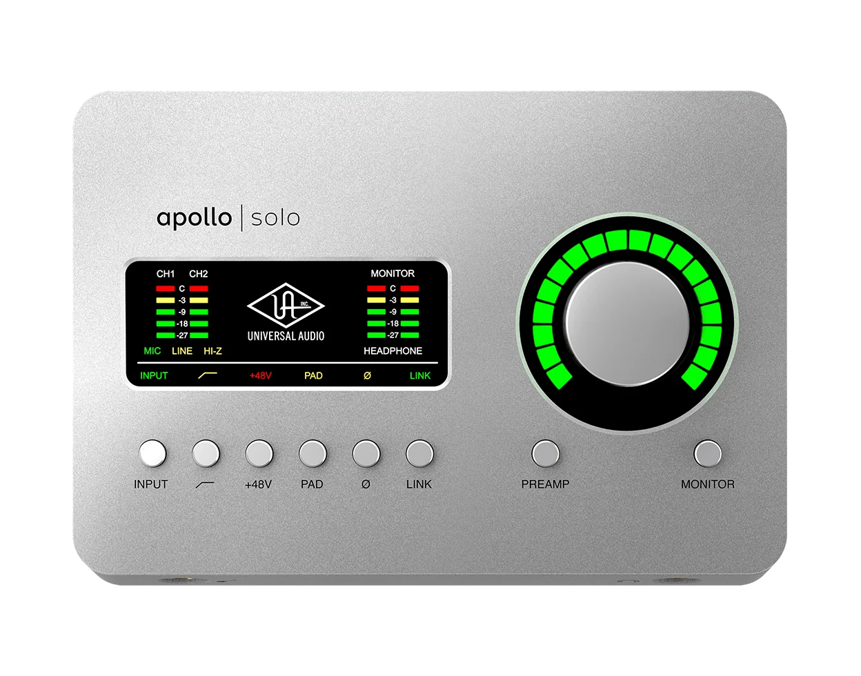 Universal Audio Apollo Solo Heritage Edition Desktop 2x4 Thunderbolt 3 Audio Interface with Realtime UAD Processing