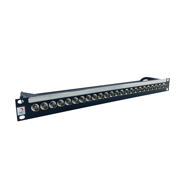 Argosy 1U 1x24 12G BNC Termination Panel Black