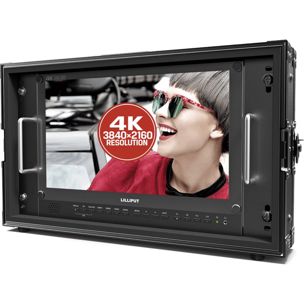 Lilliput BM150-12G 15.6" 12G-SDI 4K IPS Monitor (V-Mount, 6 RU)