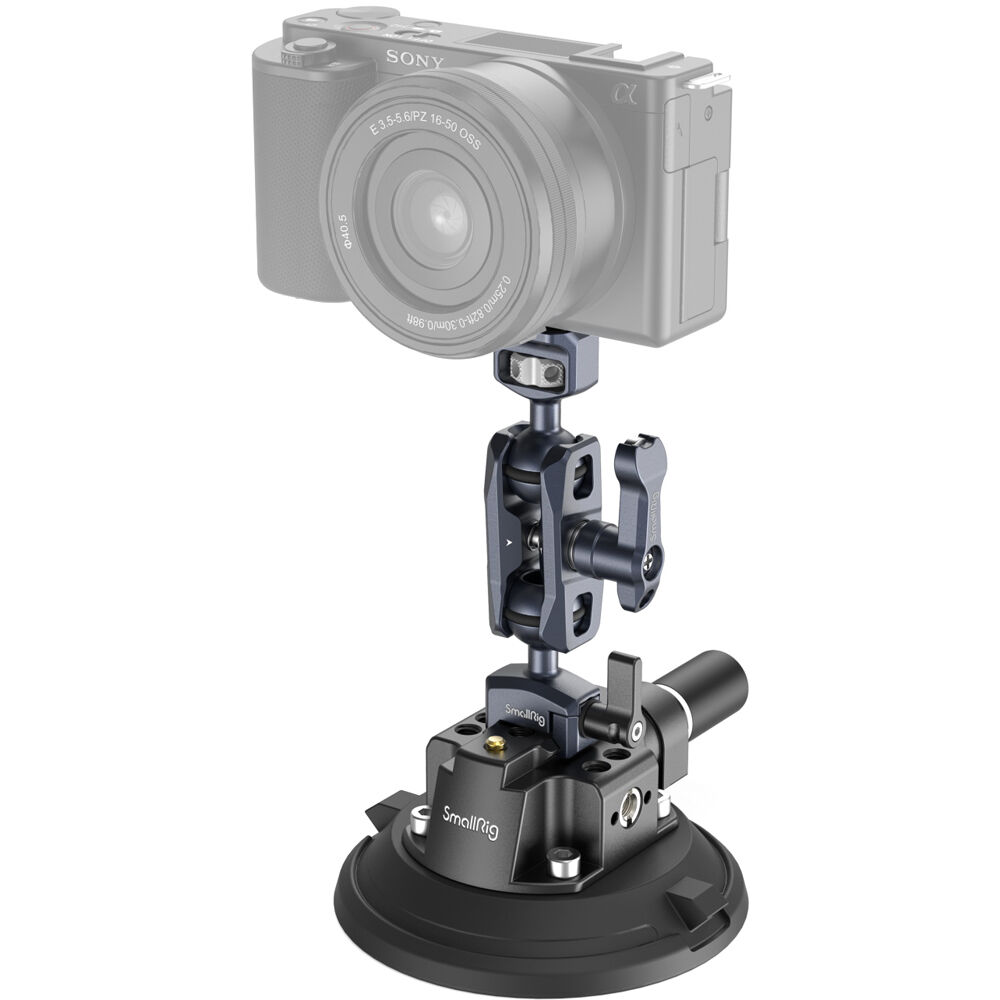 SmallRig Brand 4 inch Suction Cup Camera Mount Kit for Vehicle Shooting 4236B